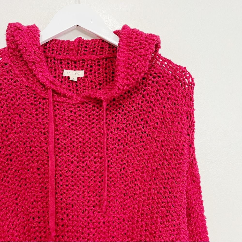 BOGO! Anthropologie Pilcro Sailcloth Oversized Hooded Sweater Red Size Medium - Picture 5 of 9